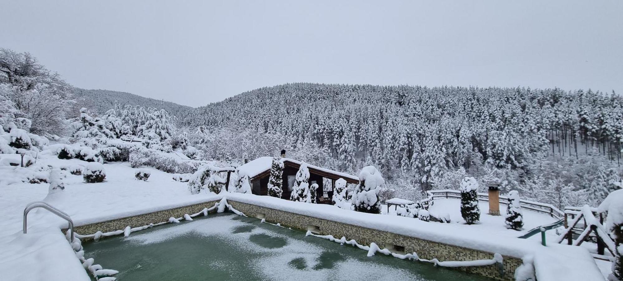 Панорама Хаус Лещен И Еко Къщи Дървена И Землянка Exterior photo