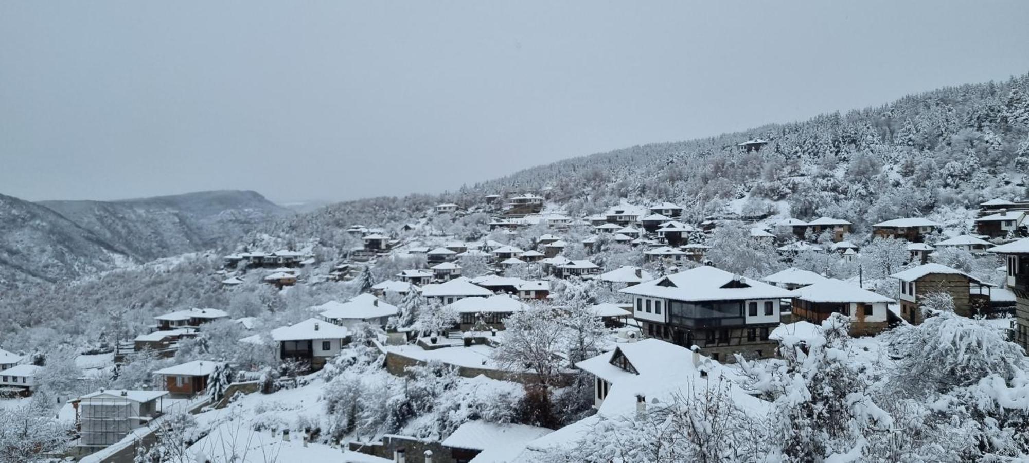 Панорама Хаус Лещен И Еко Къщи Дървена И Землянка Exterior photo