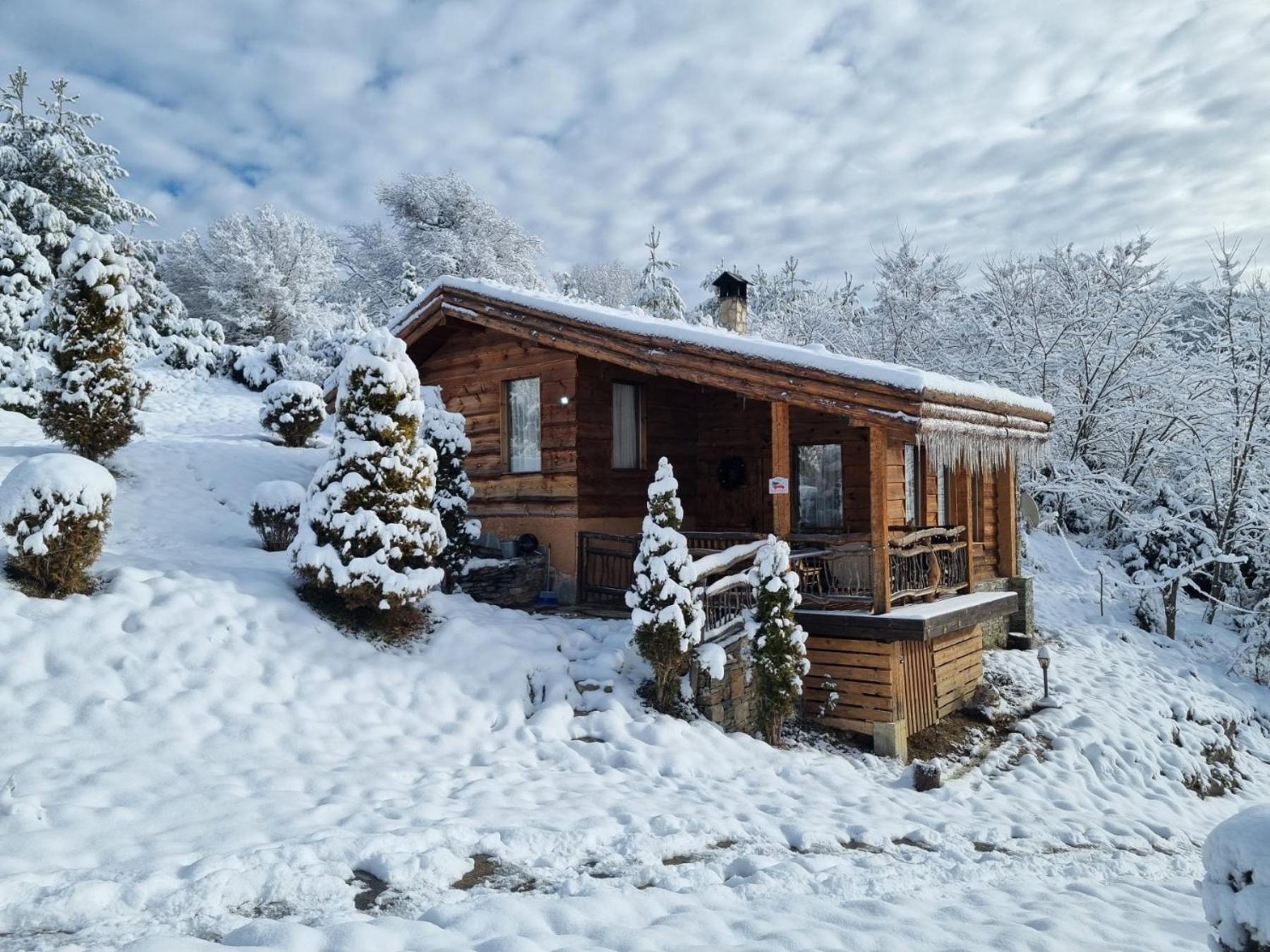 Панорама Хаус Лещен И Еко Къщи Дървена И Землянка Exterior photo