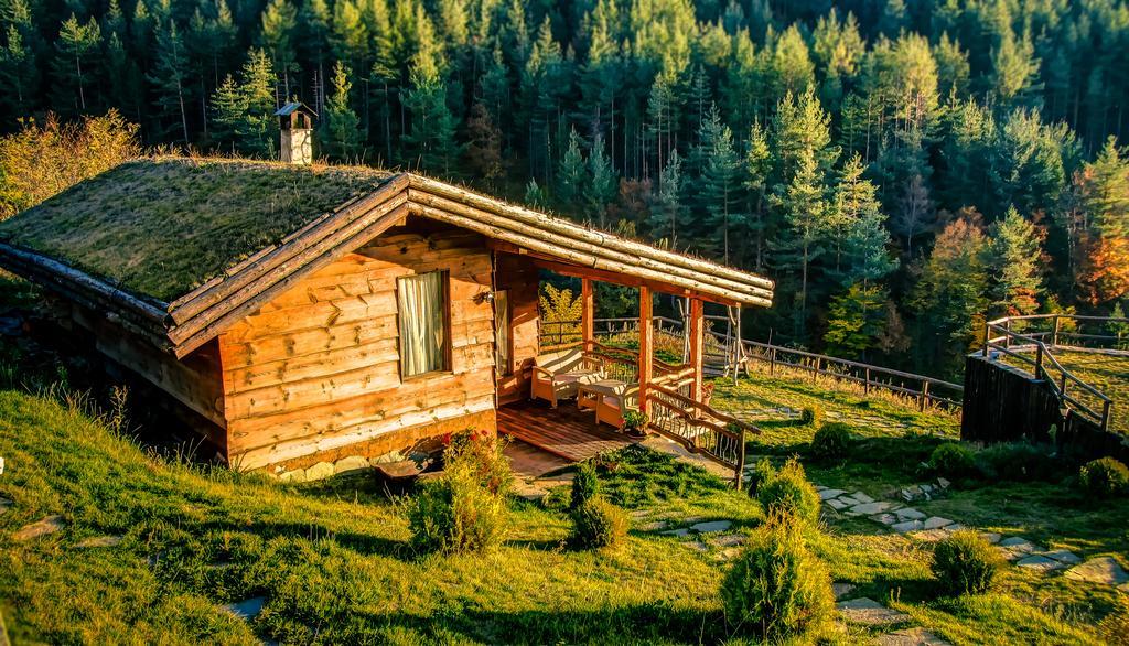 Панорама Хаус Лещен И Еко Къщи Дървена И Землянка Exterior photo